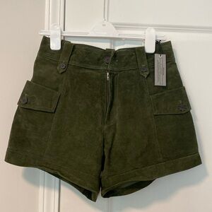 Blank NYC Leather Shorts